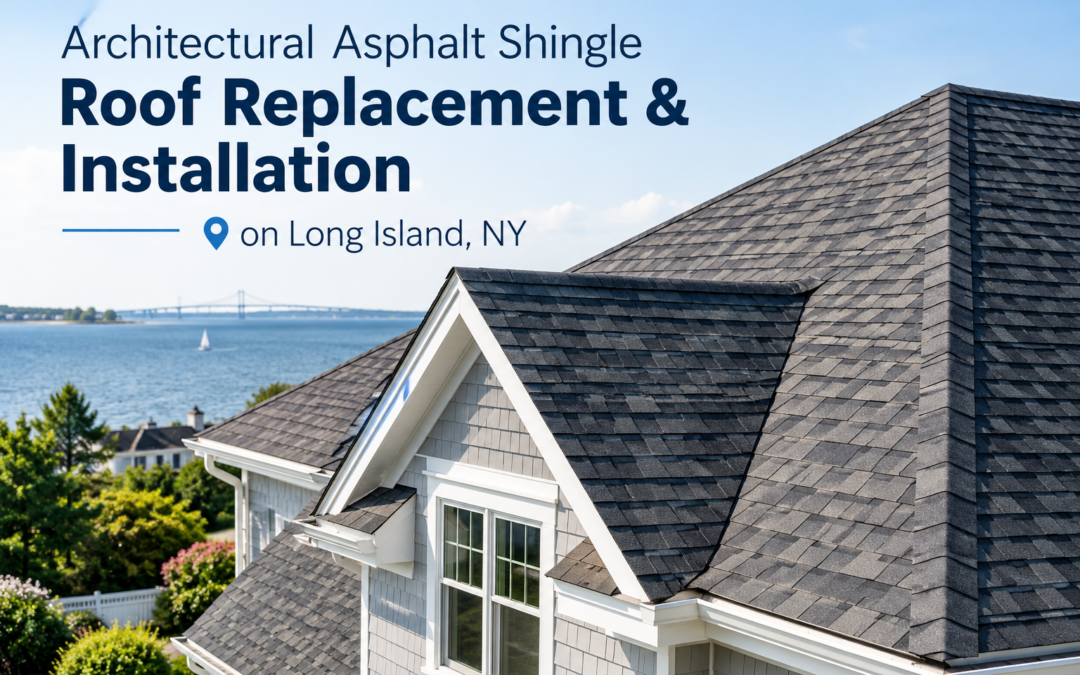 Architectural Asphalt Shingle Roof Replacement & Installation on Long Island, NY